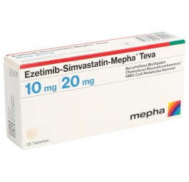 EZETIMIB SIMVASTATIN Mepha Teva 10/20 mg 28 pce
