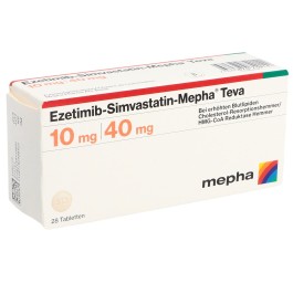 EZETIMIB SIMVASTATIN Mepha Teva 10/40 mg 28 pce