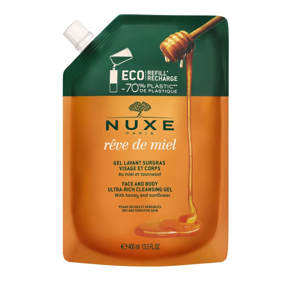 NUXE Rêve de Miel Gel Lavant Surgras Eco R 400 ml