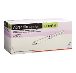 ADRENALIN Aguettant 1 mg/10ml 10 ser pré 10 ml