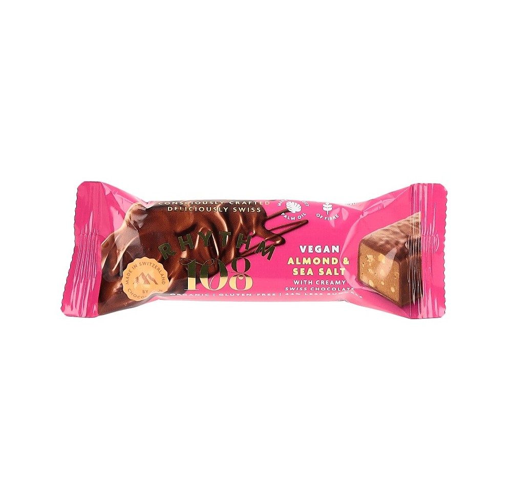 RHYTHM108 Sweet N Salty Almond Choco Bar 33 g RHYTHM108 Sweet N Salty Almond Choco Bar 33 g