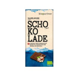 BIO PARTNER chocolat au lait noisettes 75 g