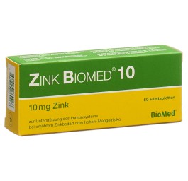 ZINK BIOMED 10 cpr pell 50 pce