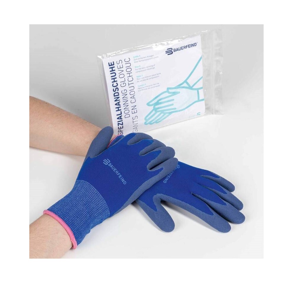 BAUERFEIND gants en caoutchouc M bleu 1 paire BAUERFEIND gants en caoutchouc M bleu 1 paire
