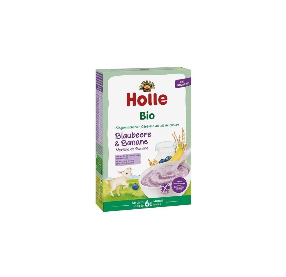 HOLLE céréales lait de chèvre myrt bana bio 200 g HOLLE céréales lait de chèvre myrt bana bio 200 g