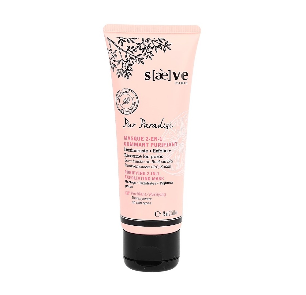 SAEVE Pur Paradisi masque gommant pur 2en1 75 ml