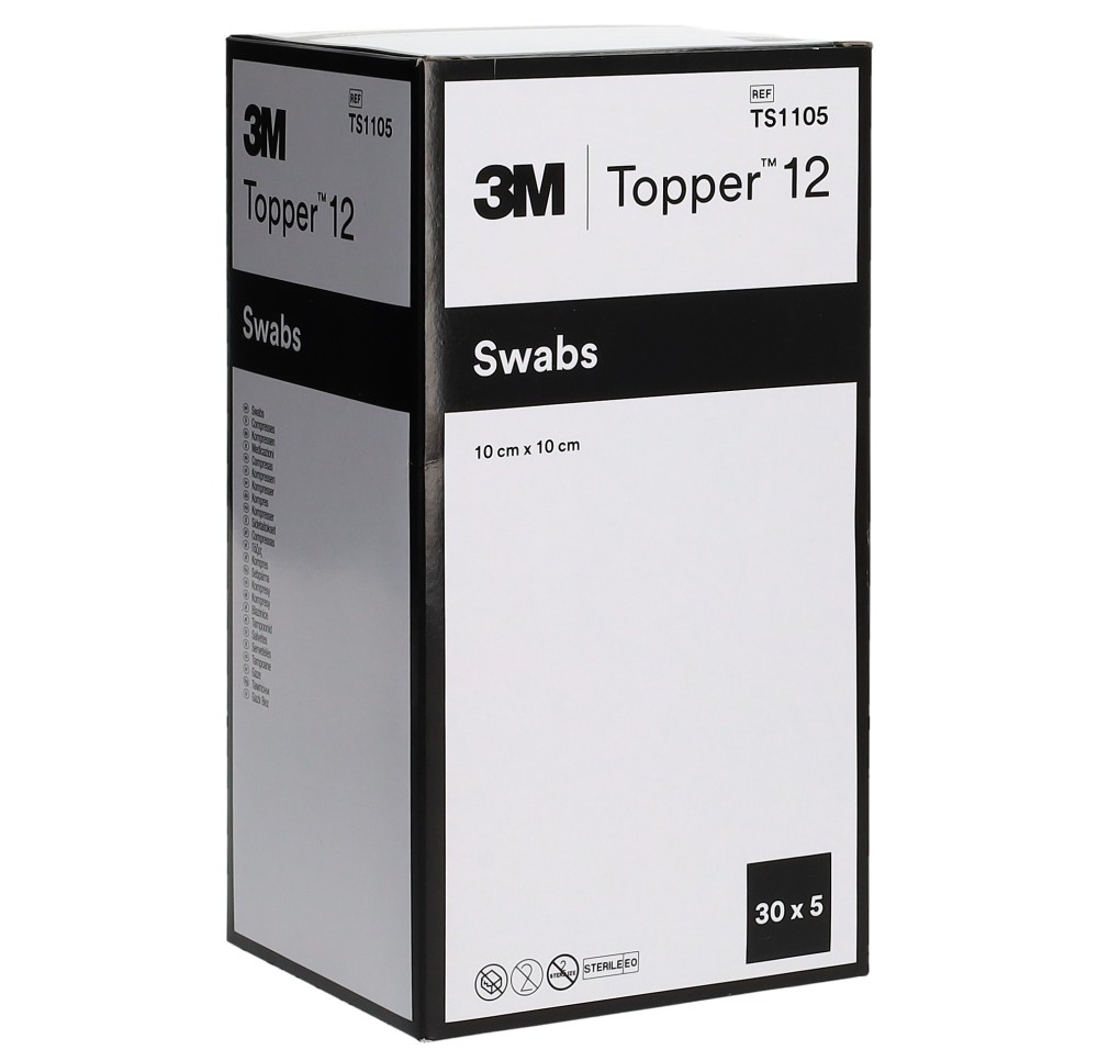 TOPPER 12 compr NW 10x10cm stér 30 pce