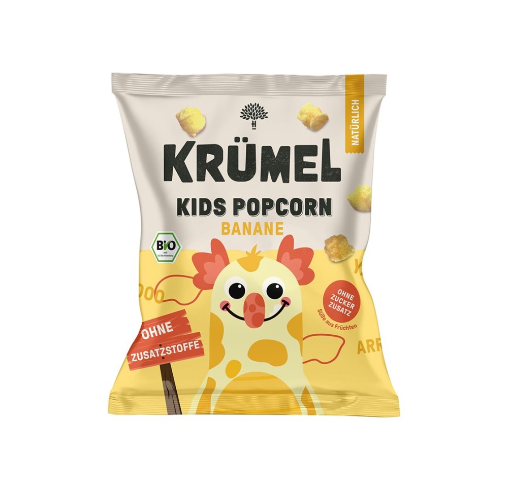 KRÜMEL kids pop-corn banane sach 20 g KRÜMEL kids pop-corn banane sach 20 g