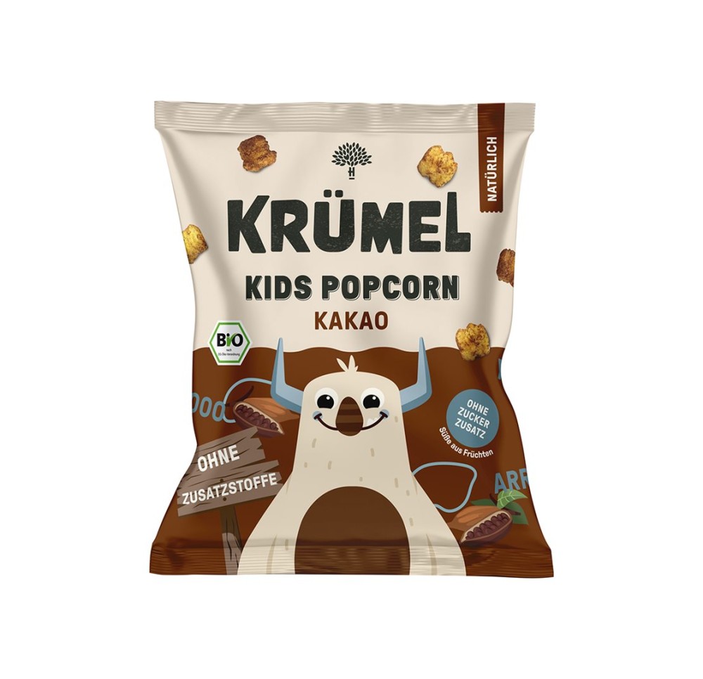 KRÜMEL kids pop-corn au cacao sach 20 g KRÜMEL kids pop-corn au cacao sach 20 g