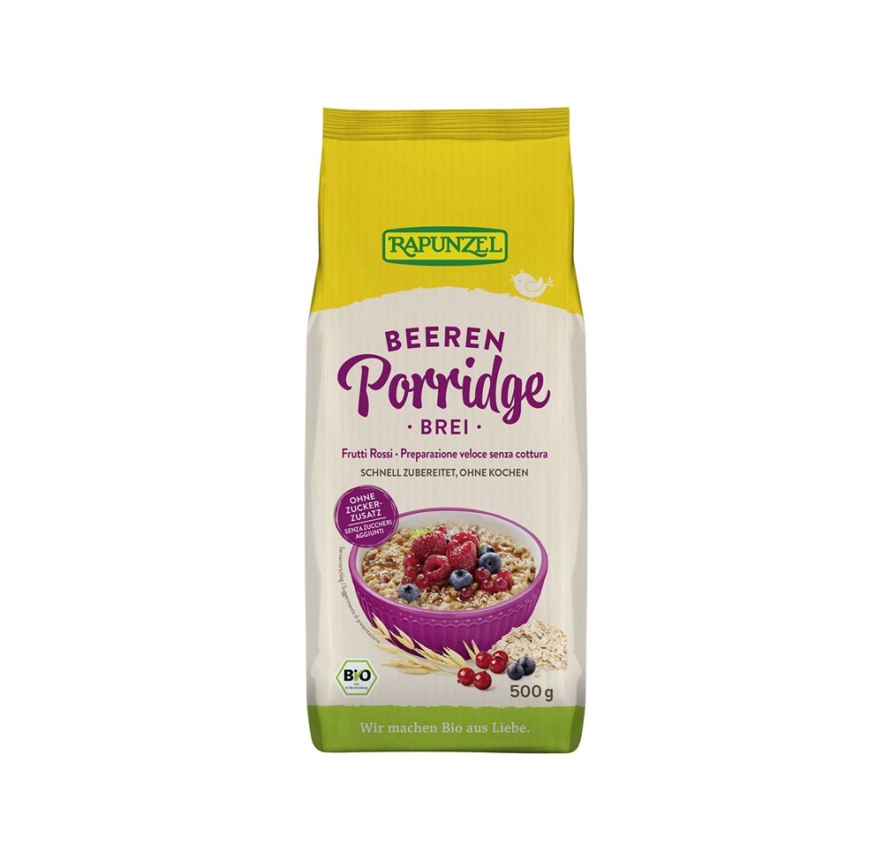 RAPUNZEL porridge aux fruites rouges sach 500 g RAPUNZEL porridge aux fruites rouges sach 500 g