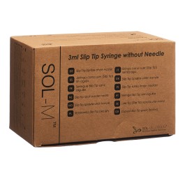 SOL-M seringue usa unique 3ml SlipTip box 100 pce