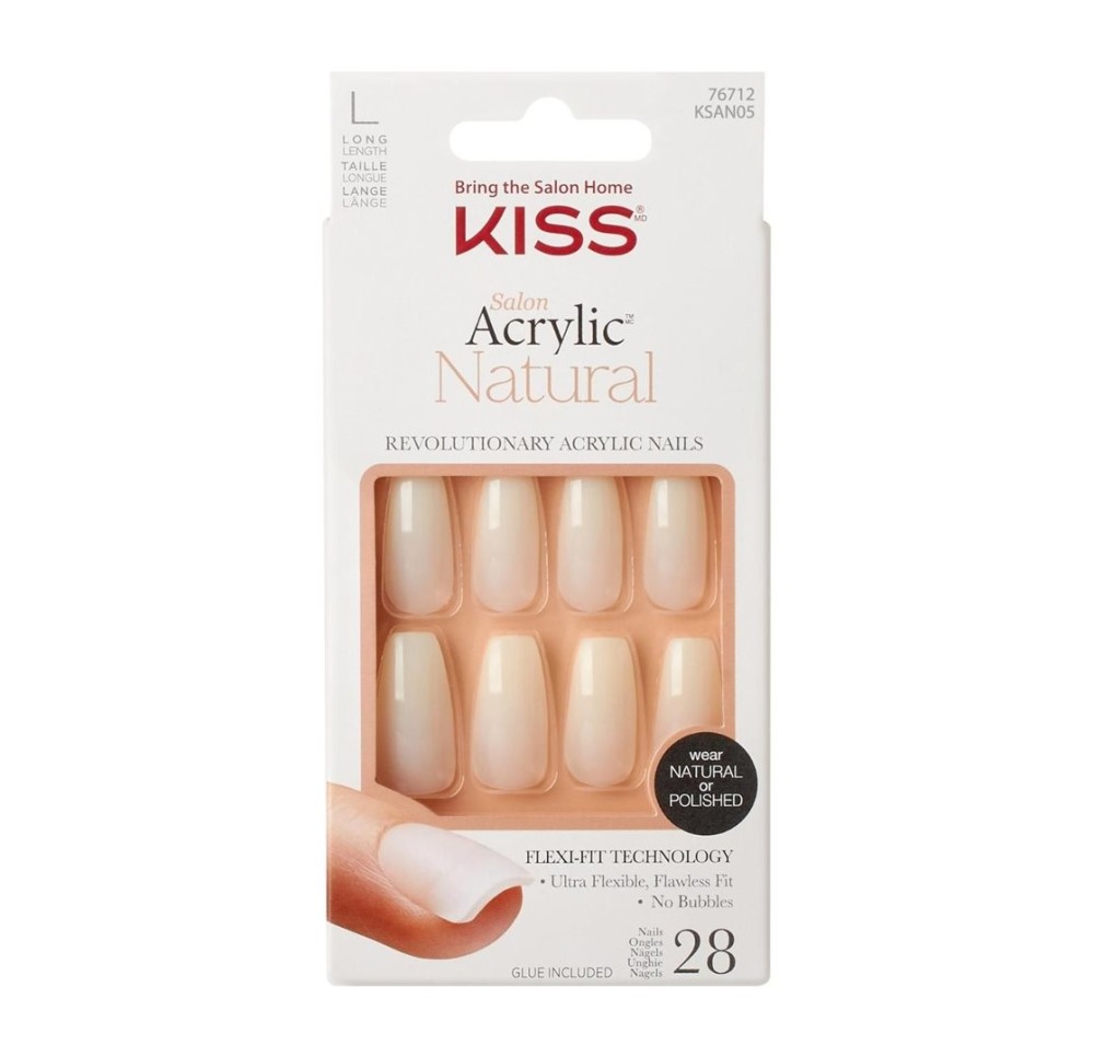 KISS Salon Acrylic Natural Nails Strong Enough (n)