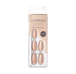KISS ImPress Color Nail Kit Coffin Latte (n)