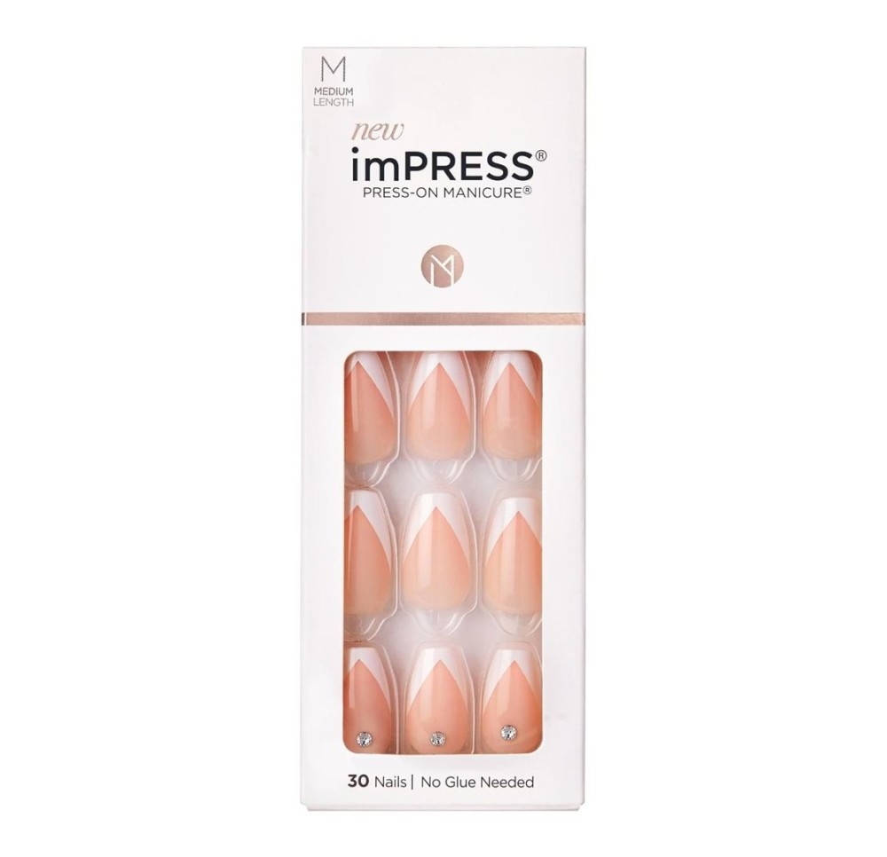 KISS ImPress Nail Kit Medium So French (n)