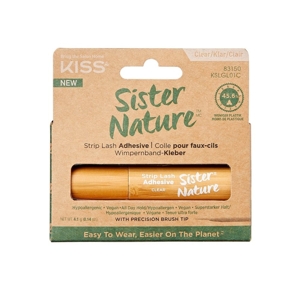 KISS Sister Nature Strip Eyelashes adhes clear (n)