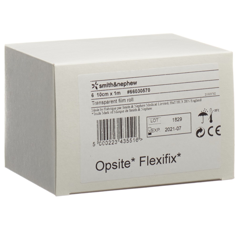 OPSITE FLEXIFIX film transparent 10cmx1m 6 rouleau OPSITE FLEXIFIX film transparent 10cmx1m 6 rouleau