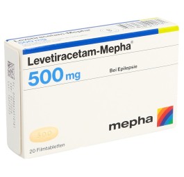 LEVETIRACETAM Mepha cpr pell 500 mg 20 pce
