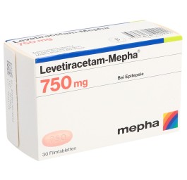 LEVETIRACETAM Mepha cpr pell 750 mg 30 pce