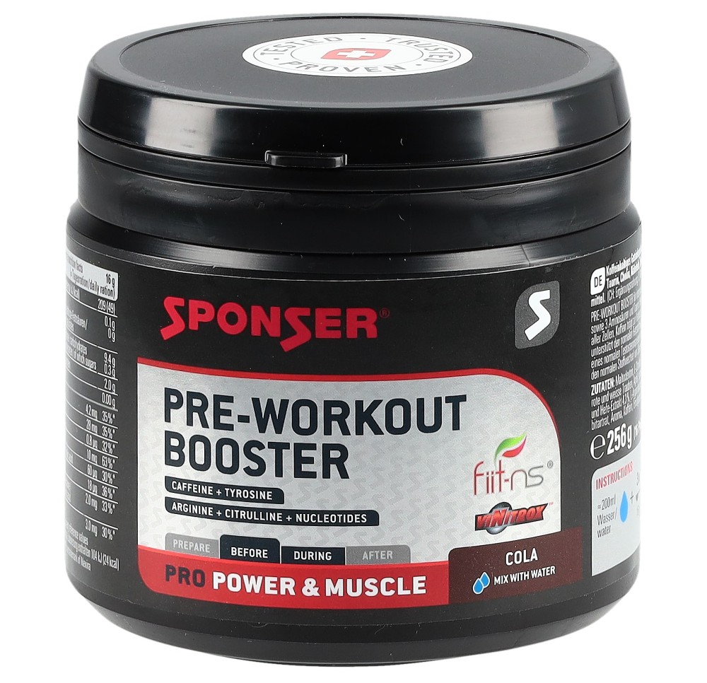 SPONSER Pre-Workout Booster Cola bte 256 g SPONSER Pre-Workout Booster Cola bte 256 g