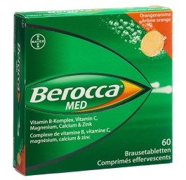 BEROCCA MED cpr eff arôme orange 60 pce