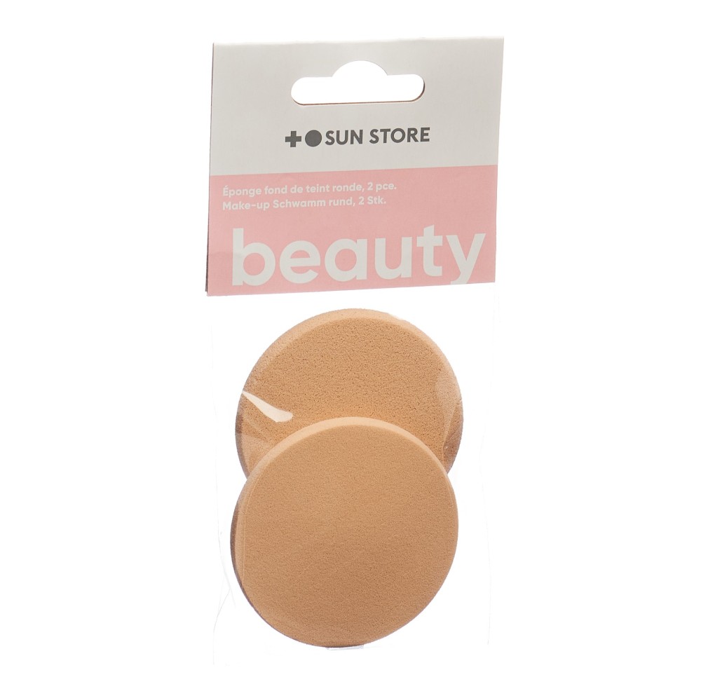 SUN STORE Beauty Éponge fond teint ronde vég 2 pce