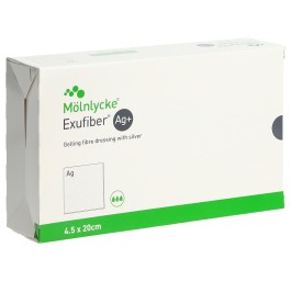 EXUFIBER Ag+ 4.5x20cm (nouveau) 10 pce
