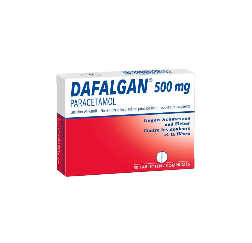 DAFALGAN cpr 500 mg (nouv) 30 pce DAFALGAN cpr 500 mg (nouv) 30 pce