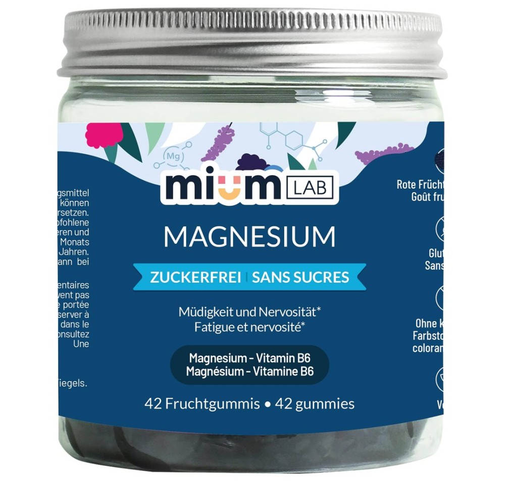 MIUMLAB gummies magnésium bte 42 pce MIUMLAB gummies magnésium bte 42 pce