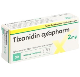 TIZANIDINE axapharm cpr 2 mg 30 pce