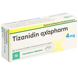 TIZANIDINE axapharm cpr 4 mg 10 pce
