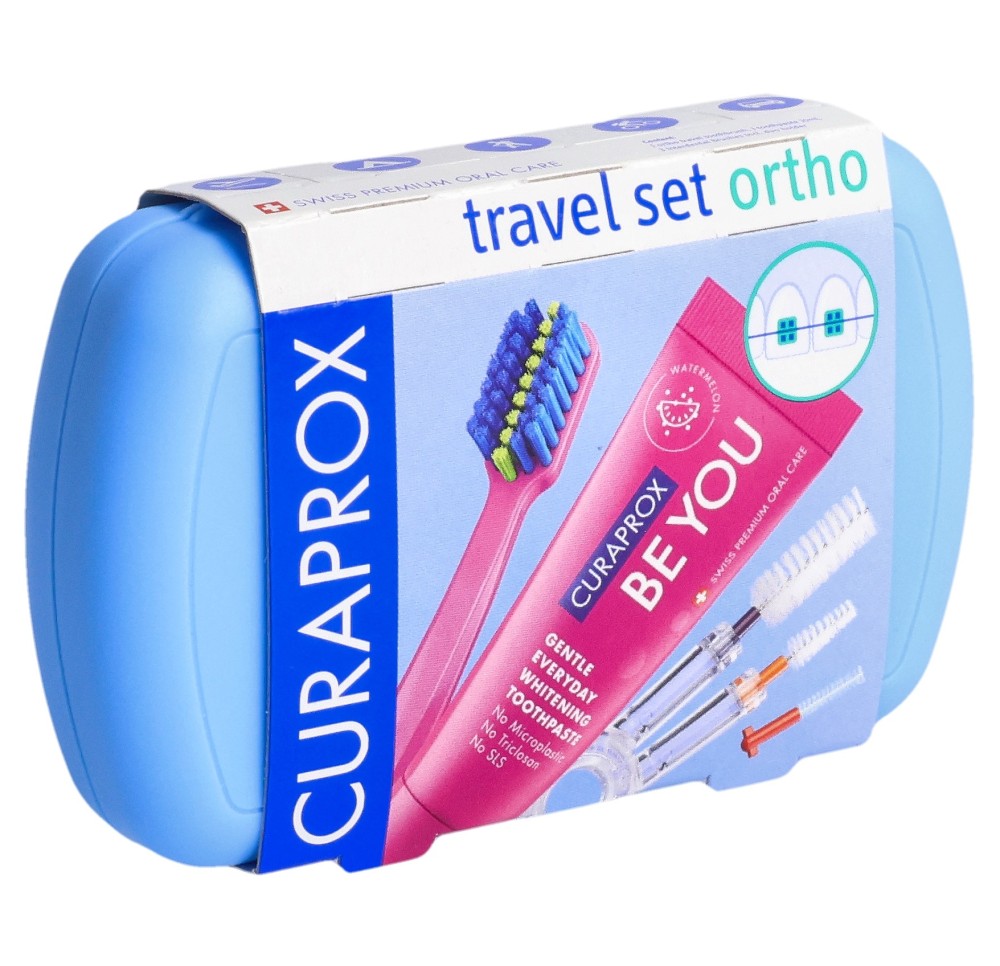 CURAPROX travel set ortho bleu