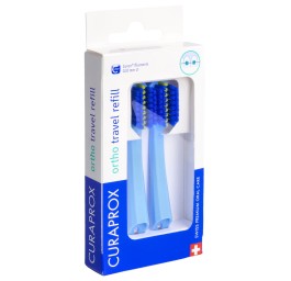 CURAPROX CS 5460 travel set ortho refill bleu