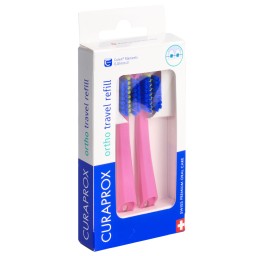 CURAPROX CS 5460 travel set ortho refill rose