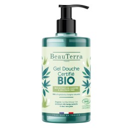 BEAUTERRA gel douche chanvre aloé vera bio 750 ml
