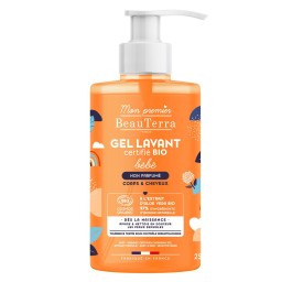 BEAUTERRA gel douche bébé sans parf bio 750 ml