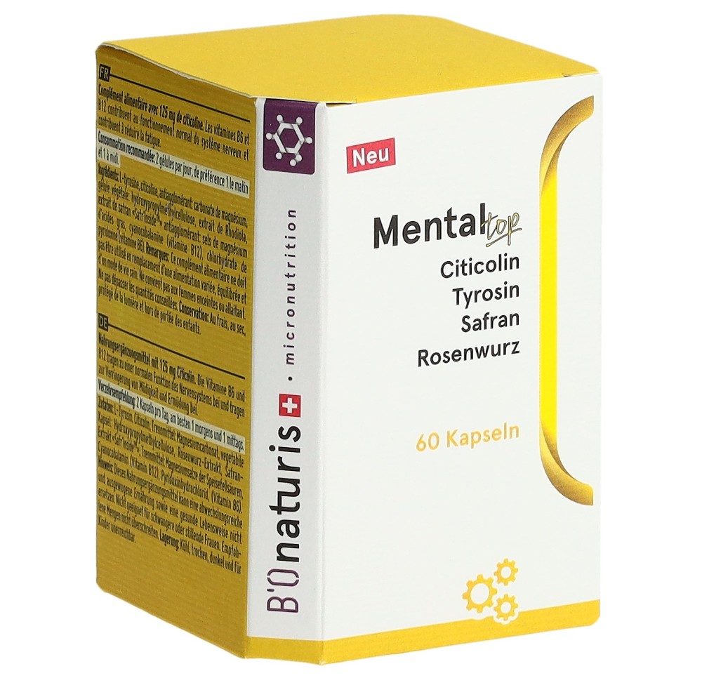 BIONATURIS mental top caps bte 60 pce