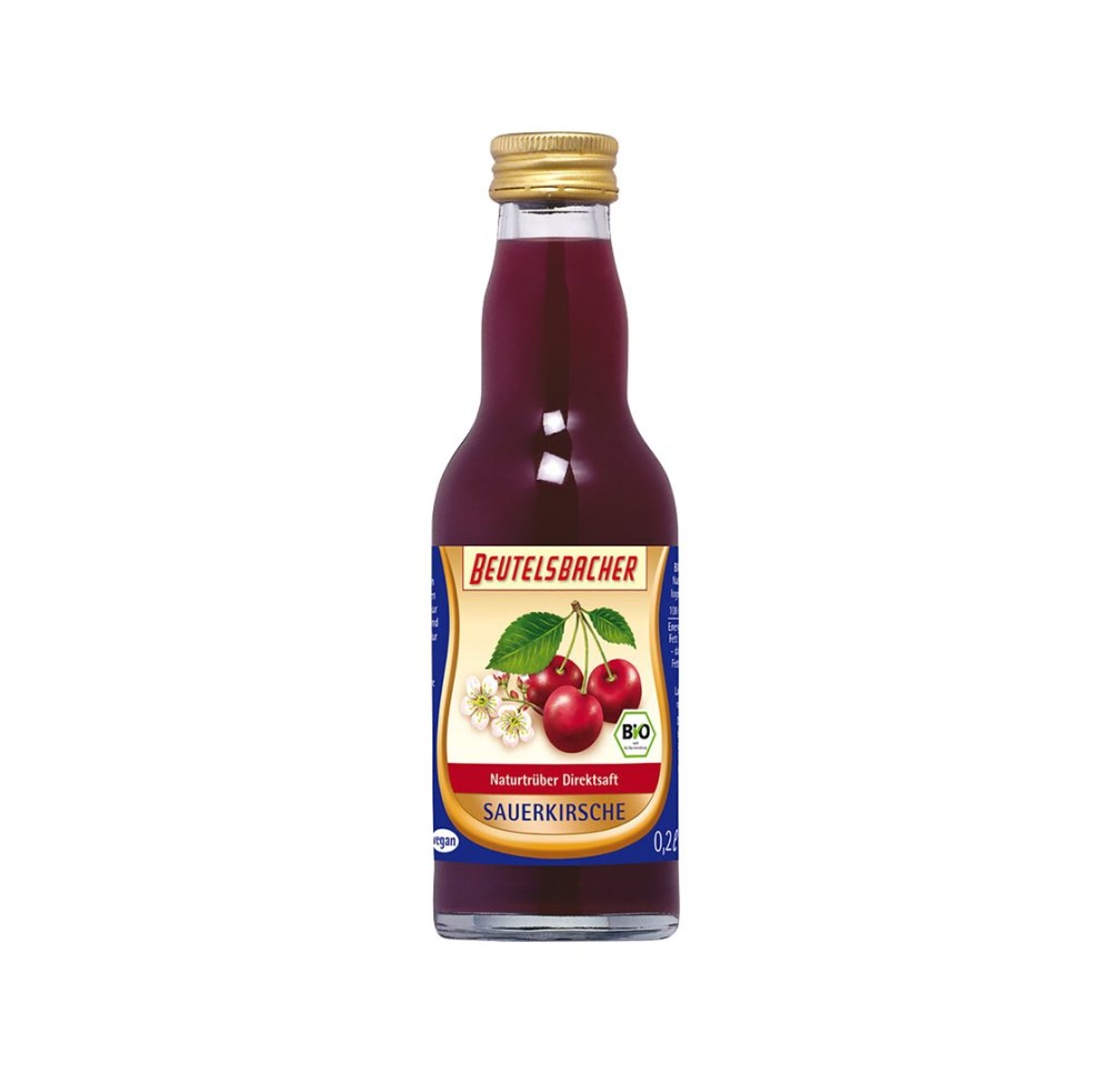 BEUTELSBACHER jus de cerise aigre pur verre 200 ml BEUTELSBACHER jus de cerise aigre pur verre 200 ml