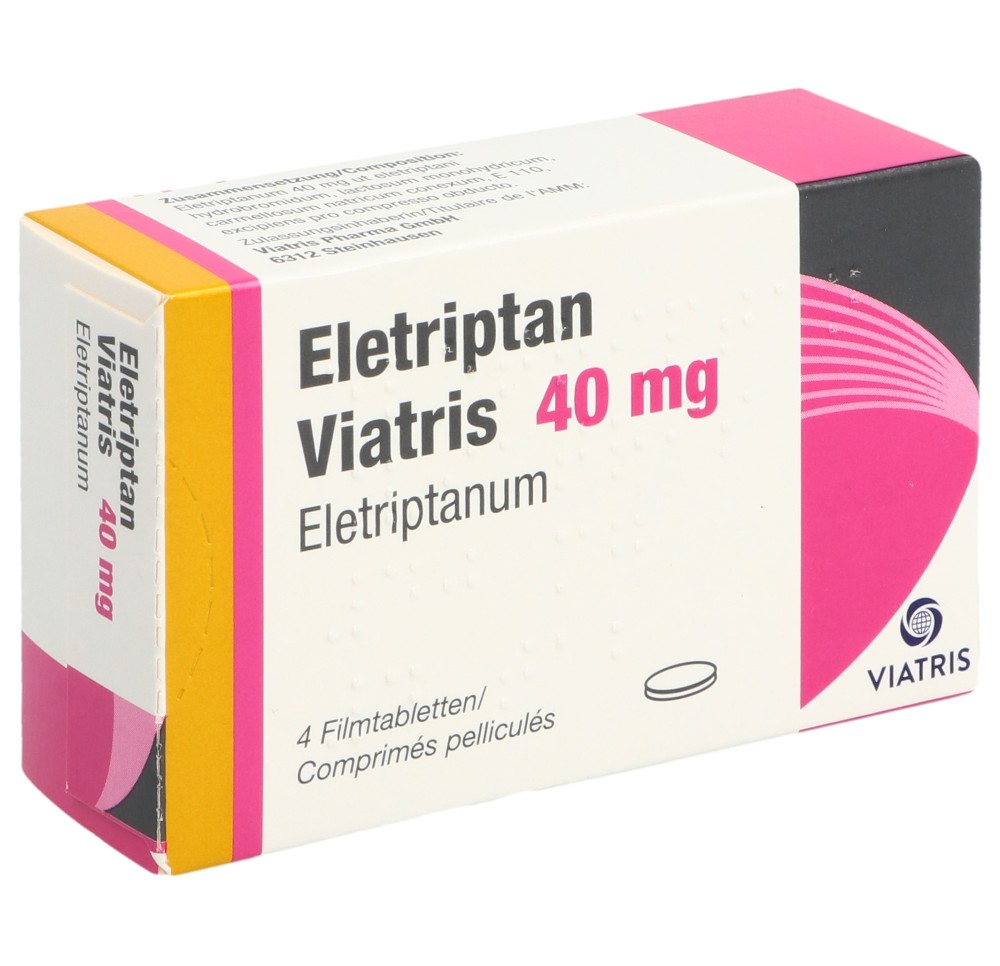 ELETRIPTAN Viatris cpr pell 40 mg 4 pce