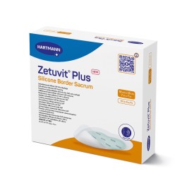 ZETUVIT Plus Silicone Border 18x18cm 10 pce
