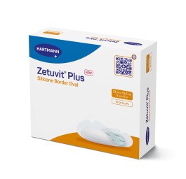 ZETUVIT Plus Silicone Border 13x15cm 10 pce