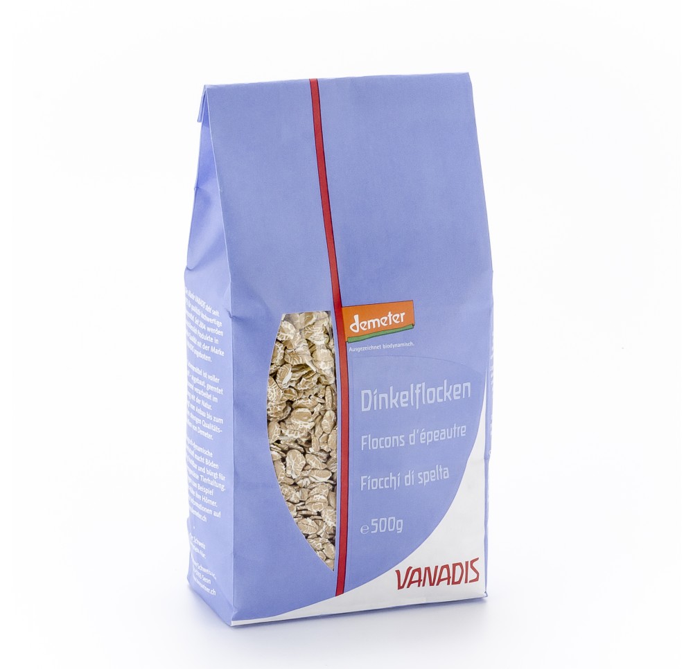 VANADIS flocons épeautre demeter sach 500 g VANADIS flocons épeautre demeter sach 500 g