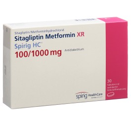 SITAGLIPTINE Metfor XR Spirig HC 100/1000mg 30 pce