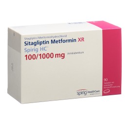 SITAGLIPTINE Metfor XR Spirig HC 100/1000mg 90 pce