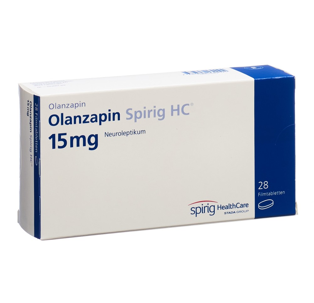 OLANZAPINE Spirig HC cpr pell 15 mg 28 pce OLANZAPINE Spirig HC cpr pell 15 mg 28 pce