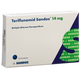 TERIFLUNOMIDE Sandoz cpr pell 14 mg 28 pce