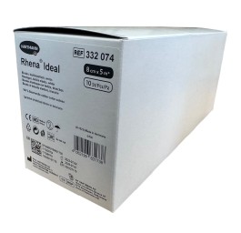 RHENA Ideal bande élastique 8cmx5m blanc 10 pce