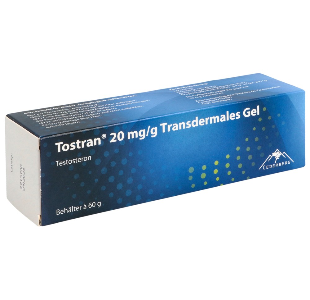 TOSTRAN gel 20 mg/g dist 60 g