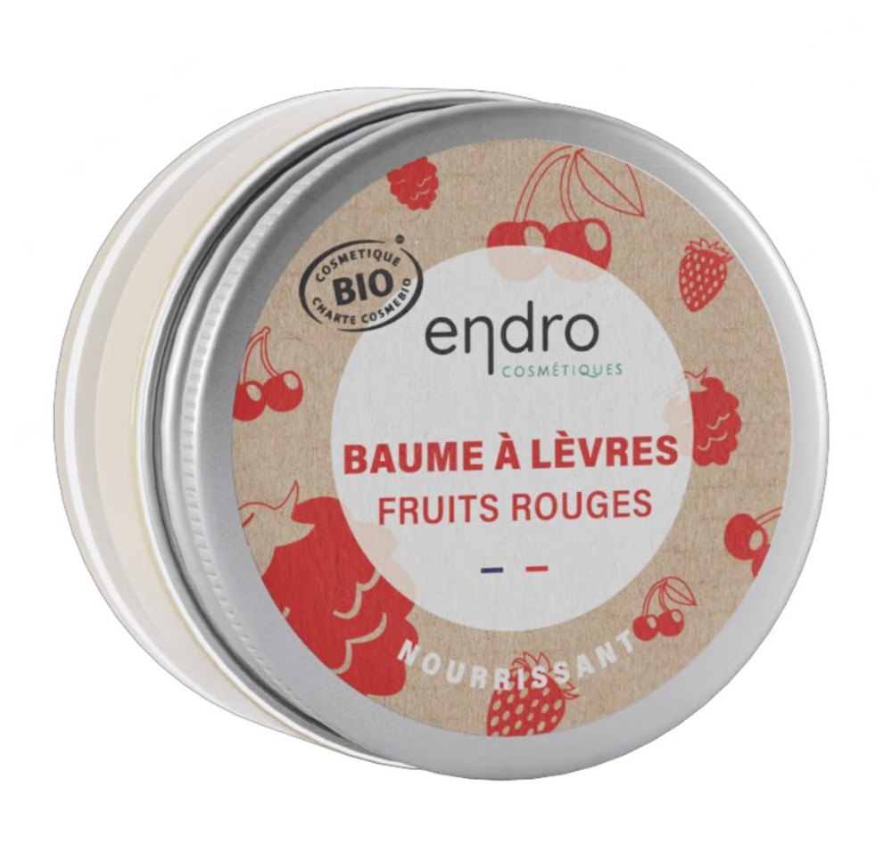 ENDRO baume à lèvres nat baies rouges verre 15 ml