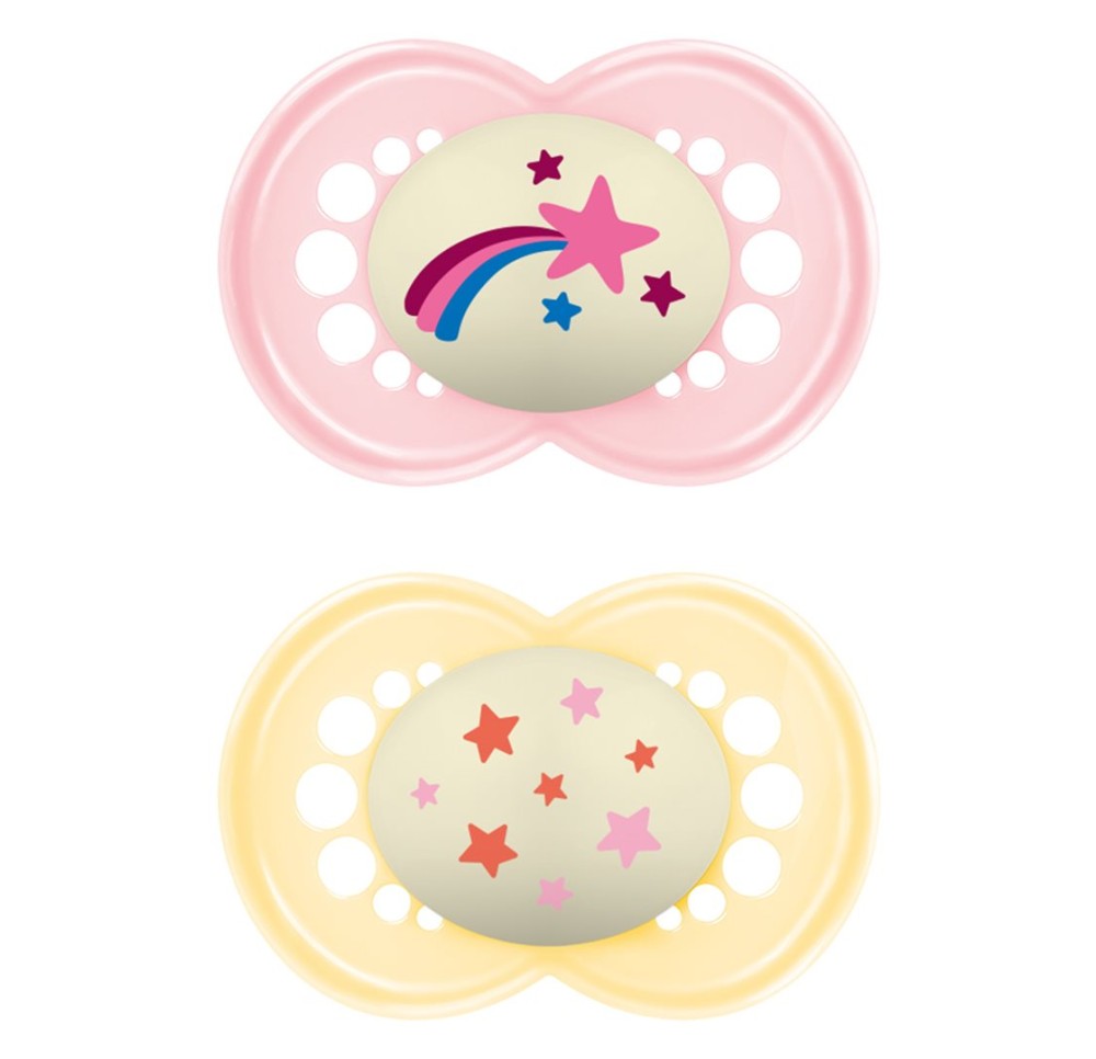 MAM Night lolette sil 16-36m Girl 2 pce