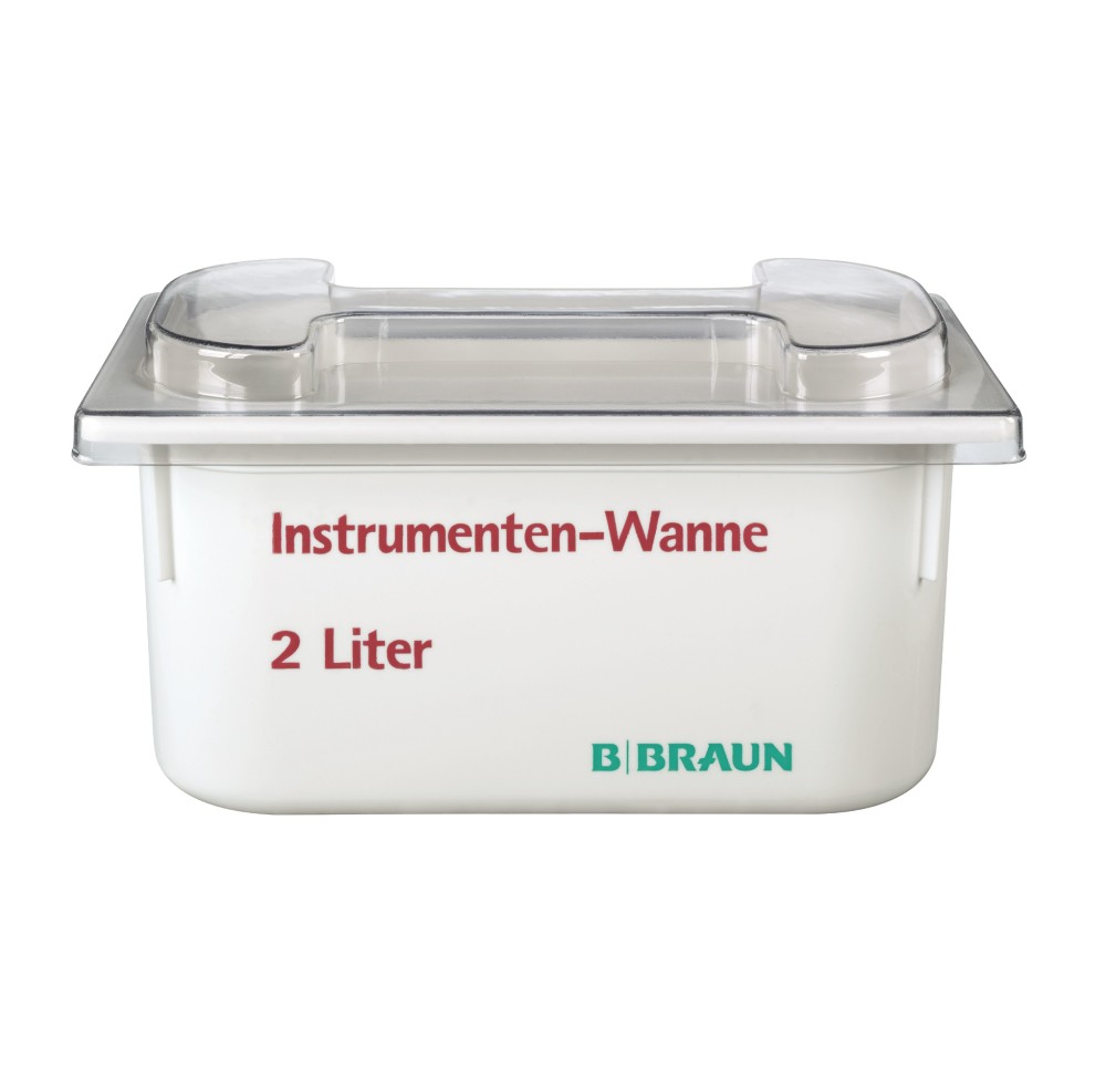 B. BRAUN bac instruments 2l a tamis+couvercle